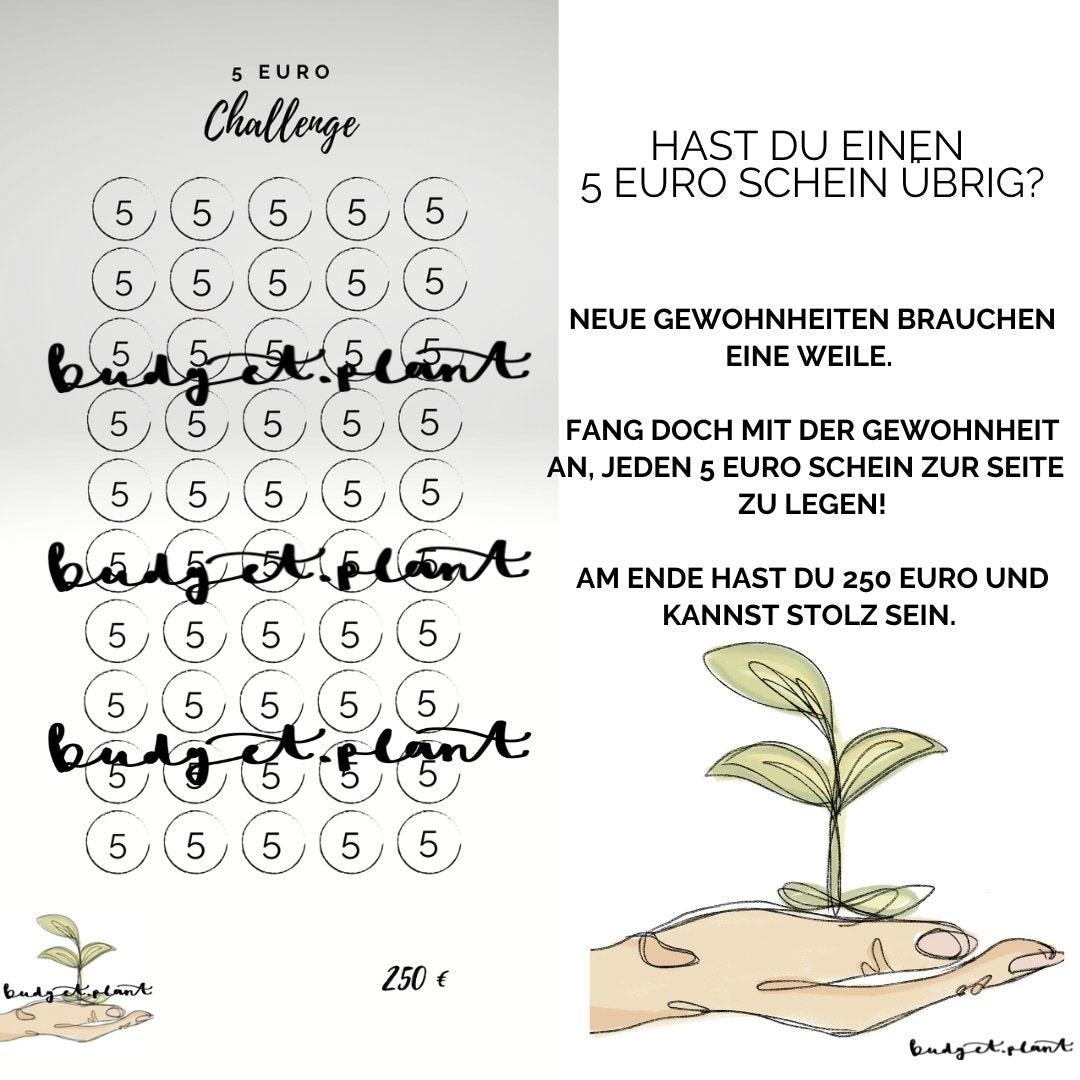 5 Euro Challenge - budgetplant