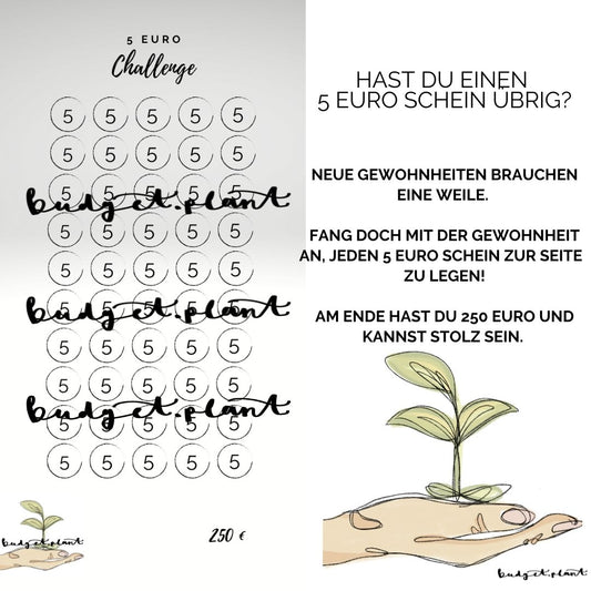 5 Euro Challenge - budgetplant