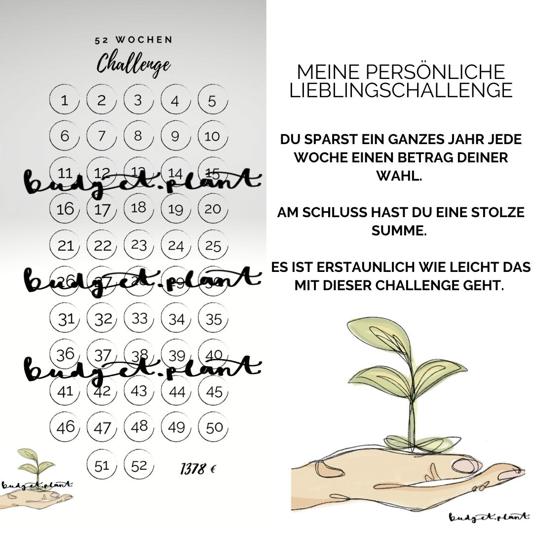 52 Wochen Challenge - budgetplant