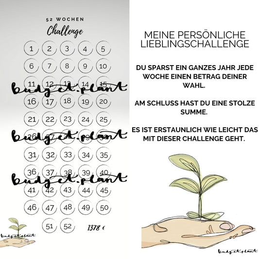 52 Wochen Challenge - budgetplant